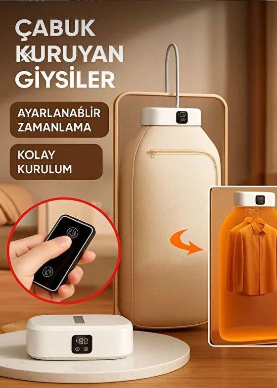 Taşınabilir Çamaşır Kurutma Makinesi, Uzaktan Kumandalı Mini Çamaşır Kurutma Makinesi