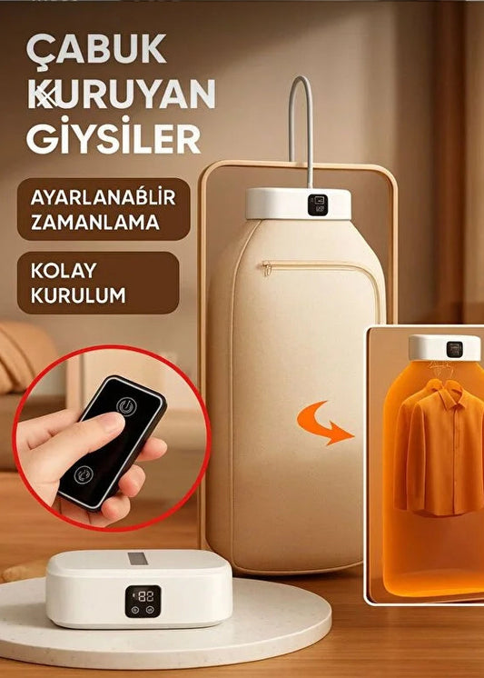 Taşınabilir Çamaşır Kurutma Makinesi, Uzaktan Kumandalı Mini Çamaşır Kurutma Makinesi