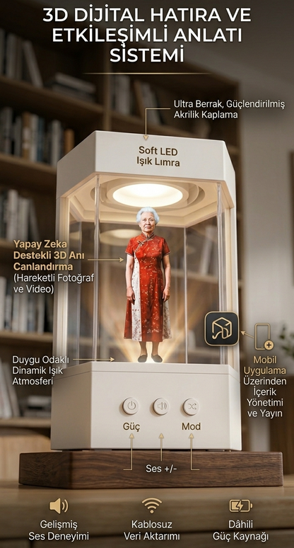 3D Holografik Fotoğraf Çerçevesi