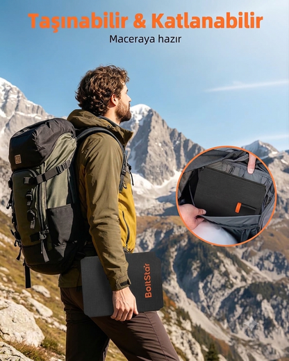 40W  Katlanabilir Güneş Paneli Şarj Cihazı