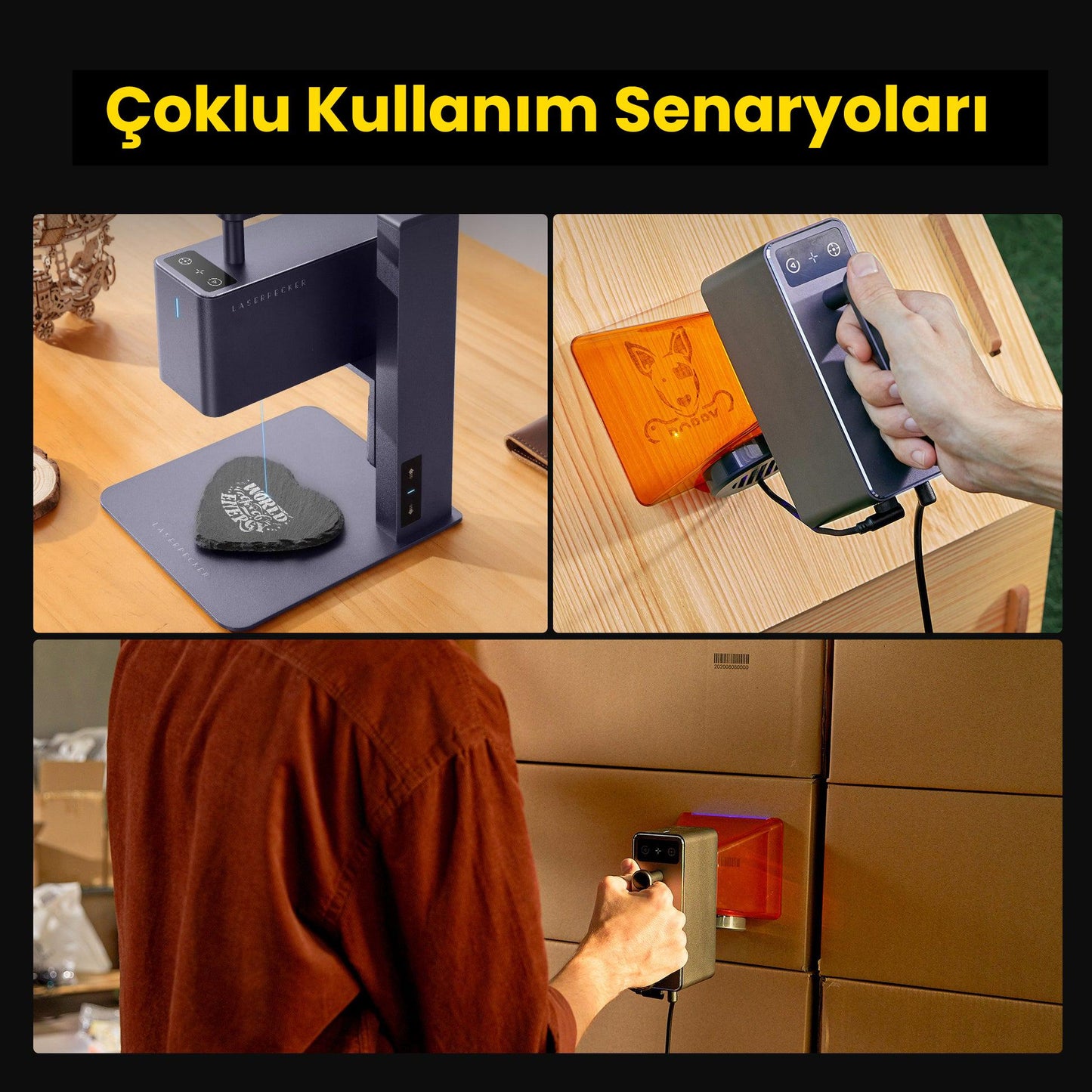 LaserPecker LP2 Basic – Lazer Gravür Kazıyıcı