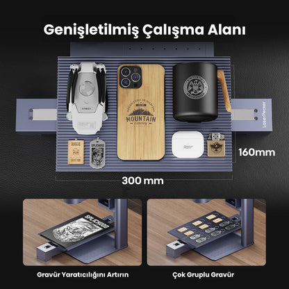 LaserPecker LP4 Basic – Lazer Gravür Kazıyıcı